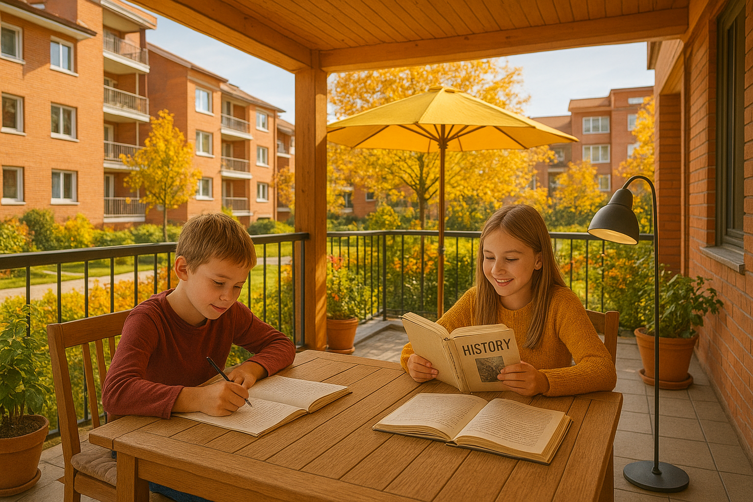 A terasz új szerepe: nyári olvasósarokból őszi tanulókuckó